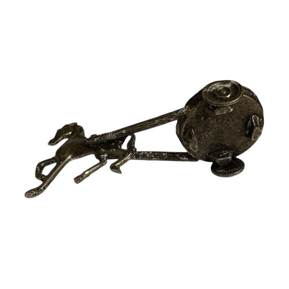 VTG Wizards and Lizards Pewter Set Set of (3 Wizards and 3 Lizards) and Wagon - Picture 11 of 11